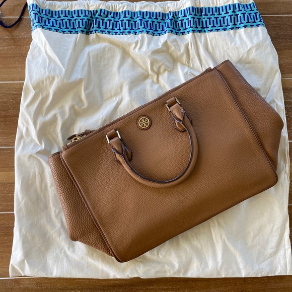 Tory Burch Robinson Pebbled Multi Tote - Picture 5 of 16